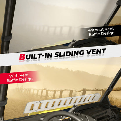 Kemimoto Can Am Defender HD 5/8/10/Max Front Vented Full Windshield