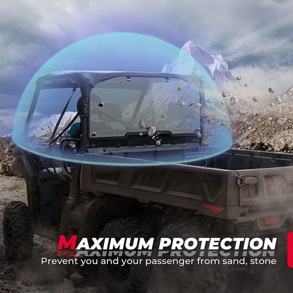 Kemimoto Can-Am Defender HD 5/8/10/Max Rear Tinted Windshield