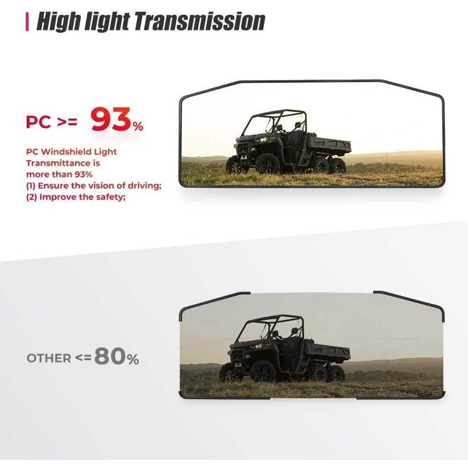 Kemimoto Can Am Defender HD 5/8/10 Rear Windshield