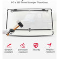 Kemimoto Can-Am Defender HD 5/8/10 1/5" Thick Polycarbonate 2-in-1 Flip Windshield