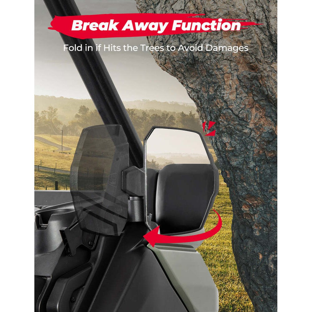 Kemimoto Can-Am Defender HD 5/8/10 Side Mirrors - Pair