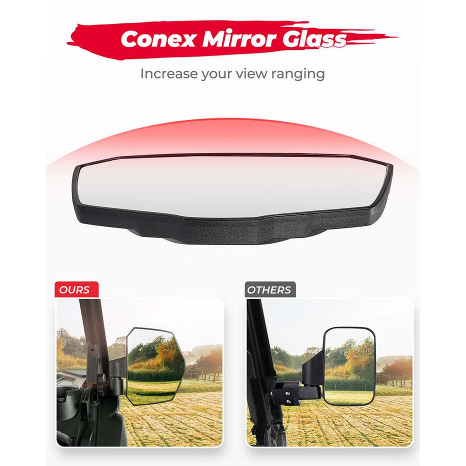 Kemimoto Can-Am Defender HD 5/8/10 Side Mirrors - Pair