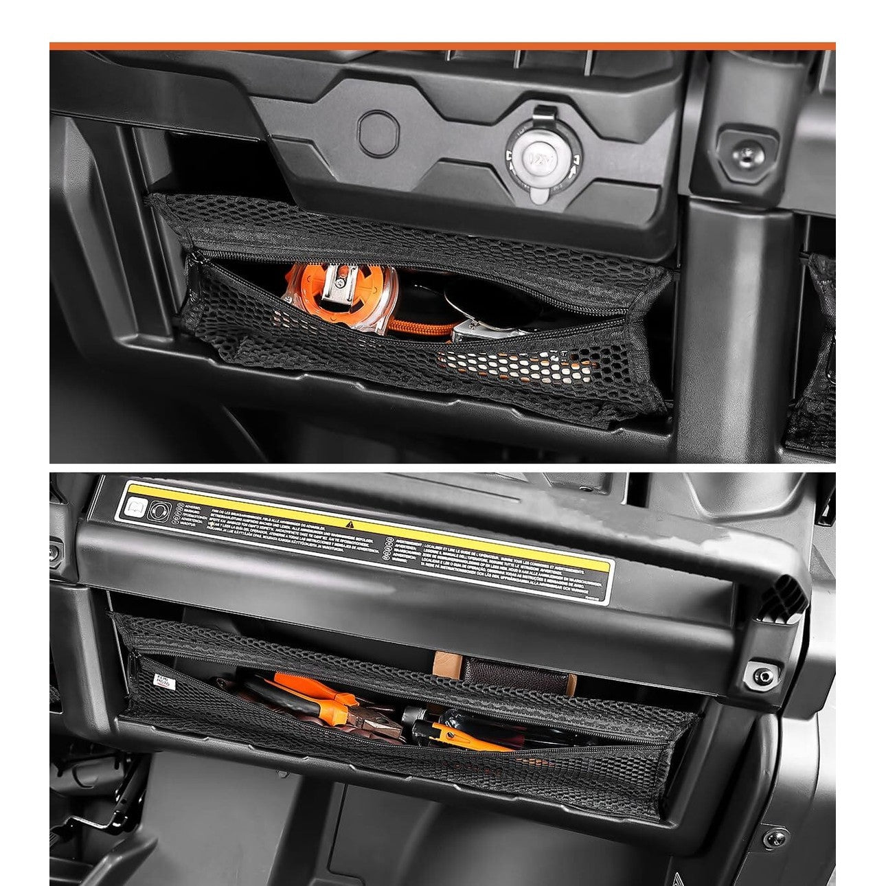 Kemimoto Can-Am Defender Dash Storage Nets - 2 Pcs