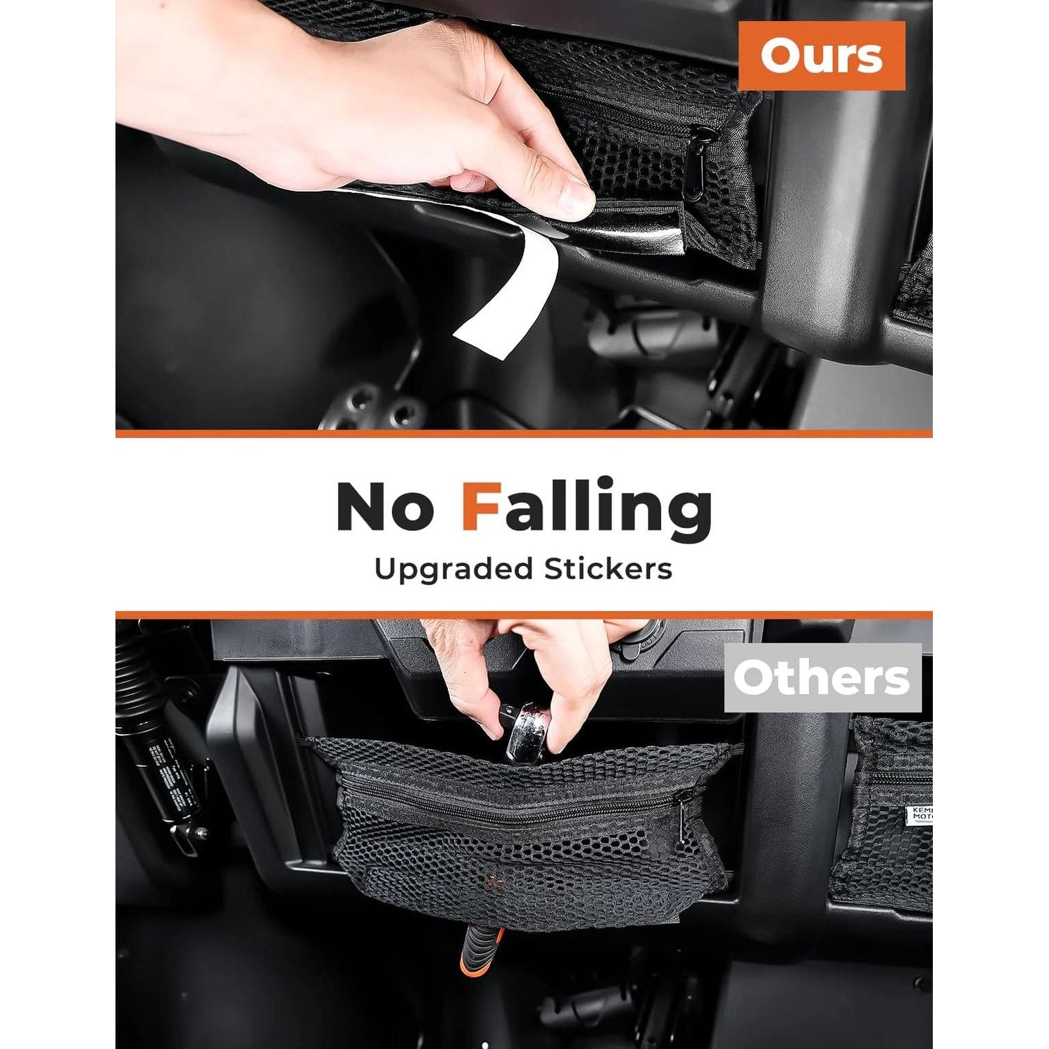 Kemimoto Can-Am Defender Dash Storage Nets - 2 Pcs