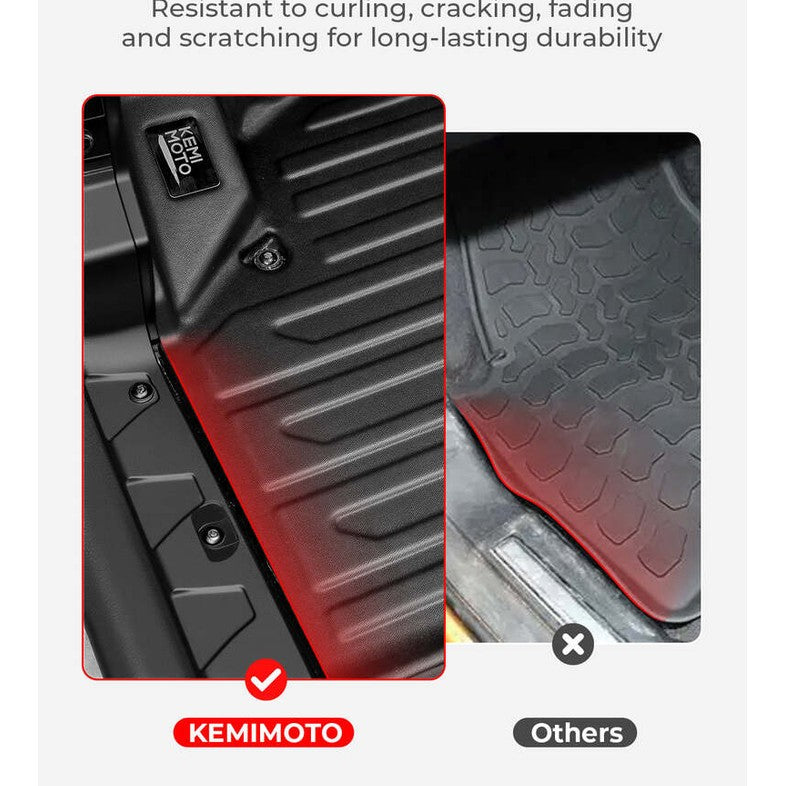 Kemimoto Can-Am Defender Max HD 7/8/9/10 TPE Anti Slip Floor Mats