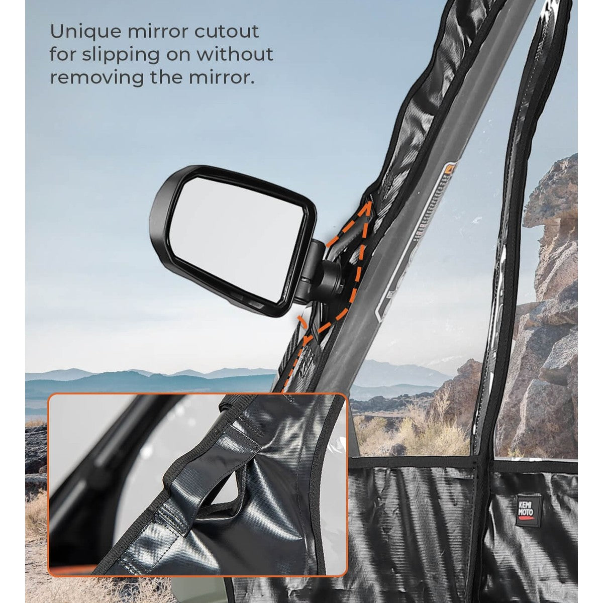 Kemimoto Can-Am Defender Max Soft Cab Enclosure Doors