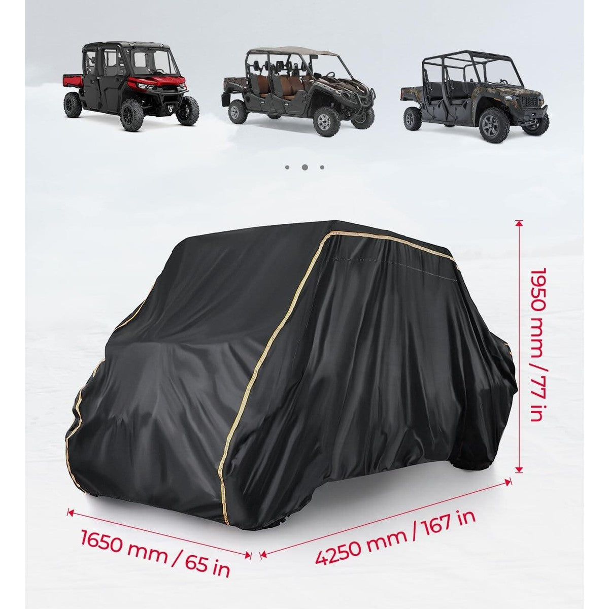 Kemimoto Can-Am Defender Max Pro UTV 4-6 Seater 420D Cover