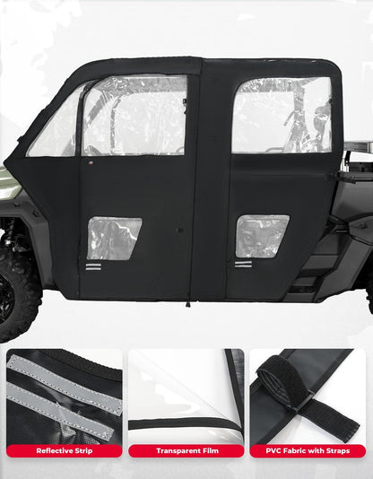 Kemimoto Can-Am Defender Max Soft Cab Enclosure Doors