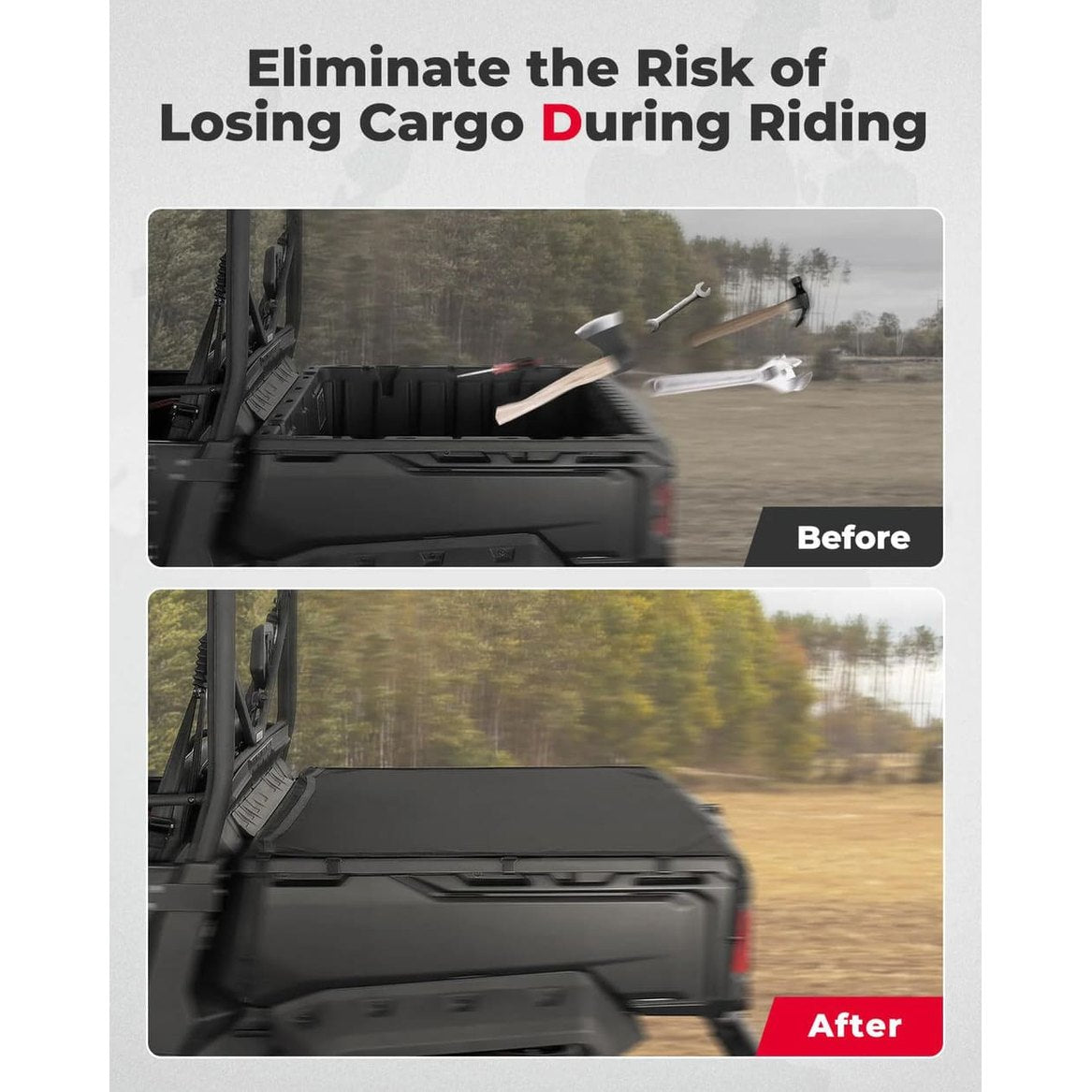 Kemimoto Can-Am Defender Stretchable Cargo Bed Net