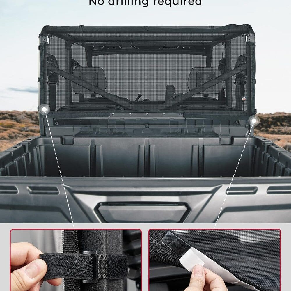 Kemimoto Can-Am Defender Rear Ventilated Window Nets
