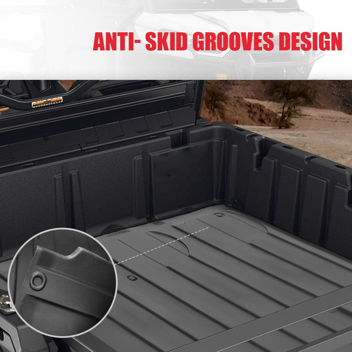 Kemimoto Can-Am Defender Rubber Full Bed Liner