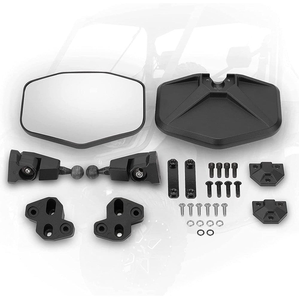 Kemimoto '17-'22 Can-Am Defender Aluminum Side Mirrors - 1 Pair