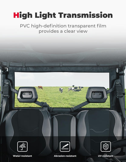 Kemimoto Can-Am Defender Soft Rear Windshield