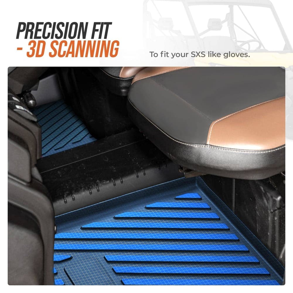 Kemimoto Can-Am Defender TPE Floor Mats & Bed Liner