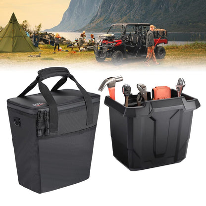 Kemimoto Can-Am Defender Underseat Storage Bin with Insulated Ice Cooler Bag