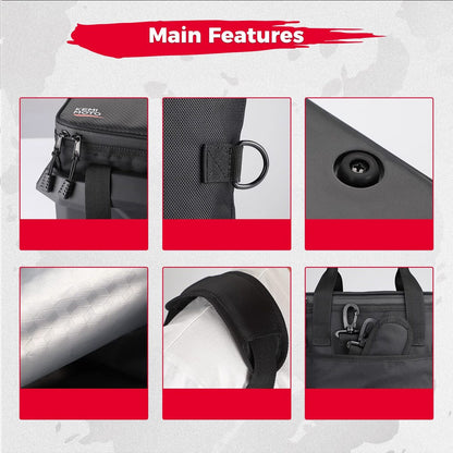 Kemimoto Can-Am Defender Underseat Storage Bin with Insulated Ice Cooler Bag