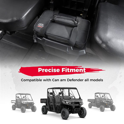 Kemimoto Can-Am Defender Underseat Storage Bin with Insulated Ice Cooler Bag