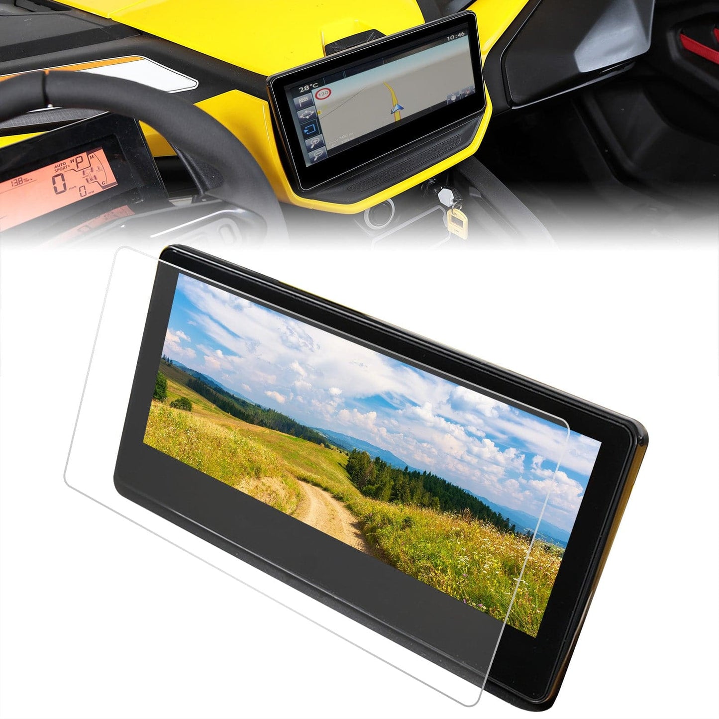 Kemimoto Can-Am Maverick R 10.5"×4.9“ Screen Protector