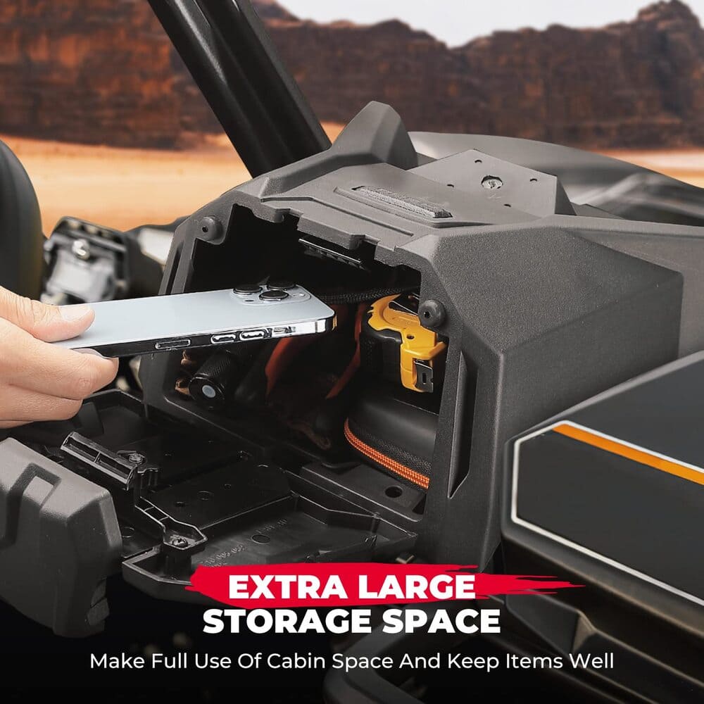 Kemimoto Can-Am Maverick Sport/Trail Tablet Holder with Storage Box