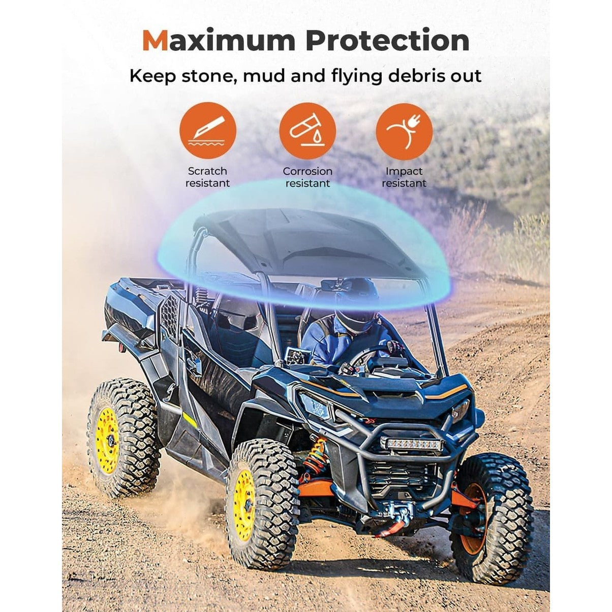 Kemimoto Can-Am Maverick Sport/Trail Upgrade Hard Roof