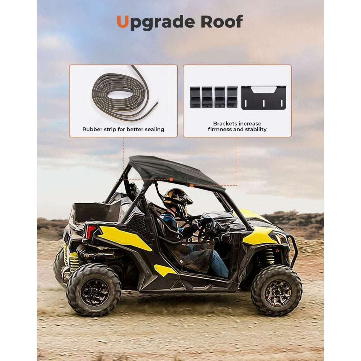 Kemimoto Can-Am Maverick Sport/Trail Upgrade Hard Roof