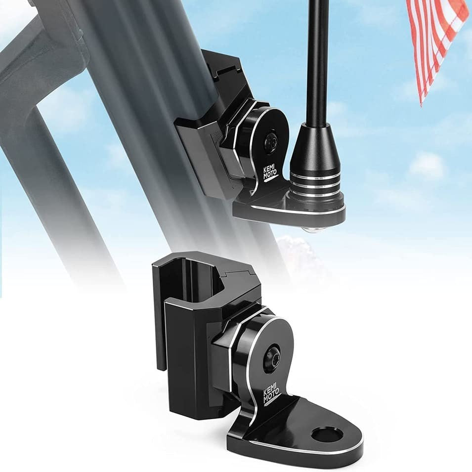 Kemimoto Can-Am Maverick Trail UTV Pro Fit Cage Whip Light Flag Mount