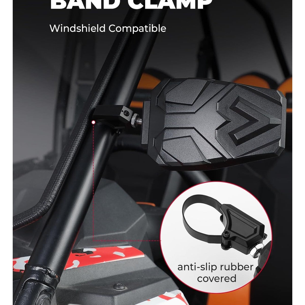 Kemimoto Can-Am Maverick X3 1.5"-1.875" UTV Universal Side Mirrors