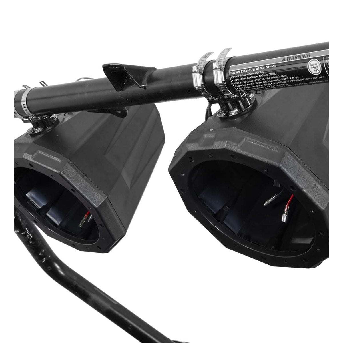 Kemimoto Can-Am Maverick X3 1.5" to 2" Speaker Pod Enclosure Roll Bar - 8-Inch