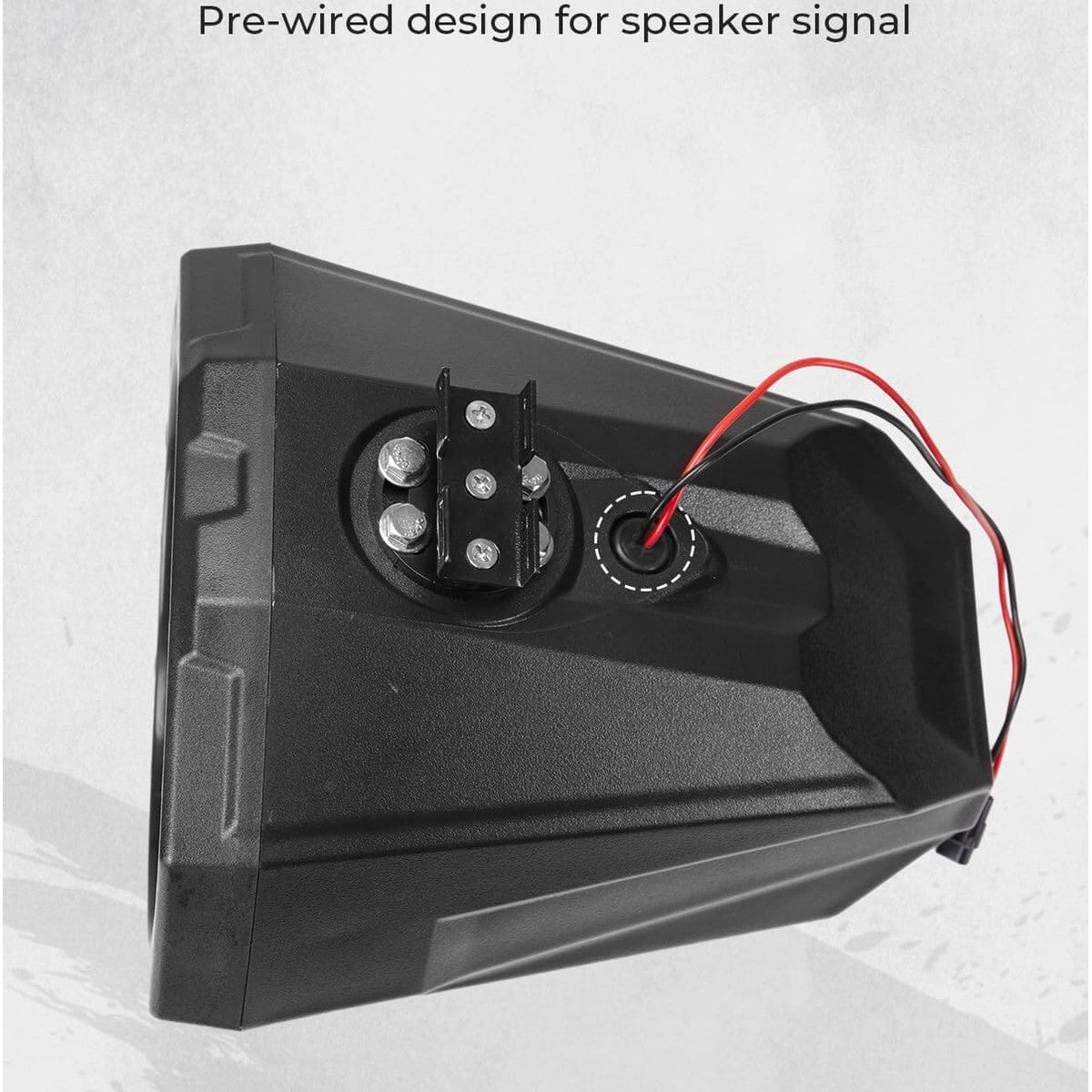Kemimoto Can-Am Maverick X3 1.5" to 2" Speaker Pod Enclosure Roll Bar - 8-Inch