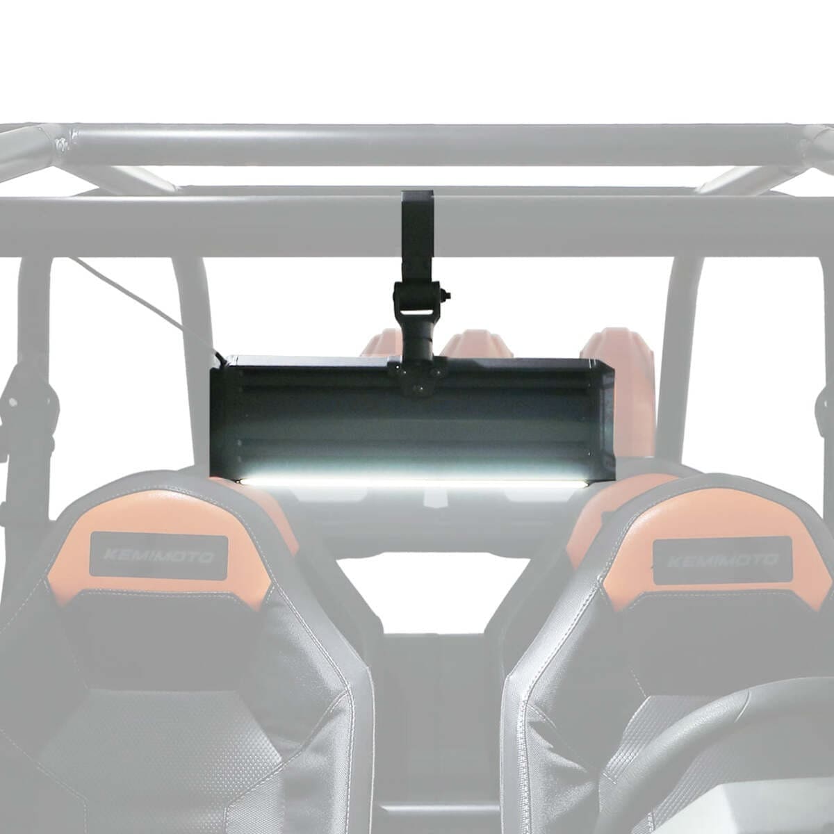 Kemimoto Can-Am Maverick X3 1.6"-2" Mount Upgraded UTV Rear View Center Mirror Interior Light