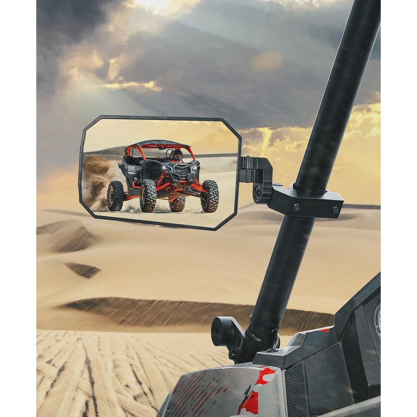 Kemimoto Can Am Maverick X3 UTV 1.65 2" Side Mirrors Roll bar
