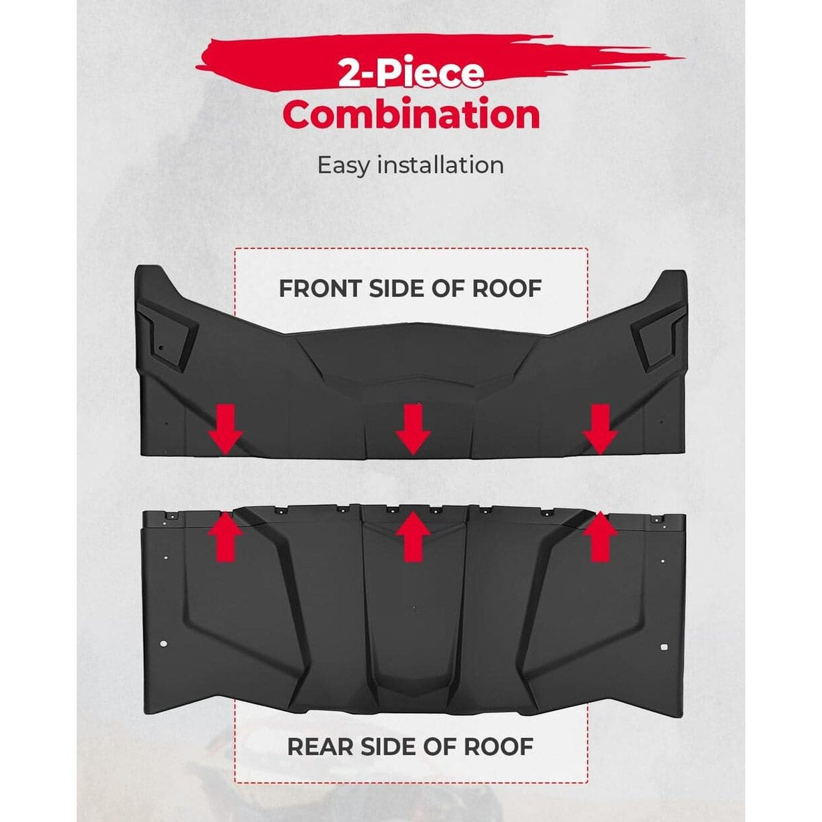 Kemimoto Can-Am Maverick X3 2-in-1 Combination Plastic Hard Roof