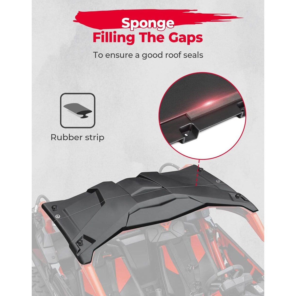 Kemimoto Can-Am Maverick X3 2-in-1 Combination Plastic Hard Roof