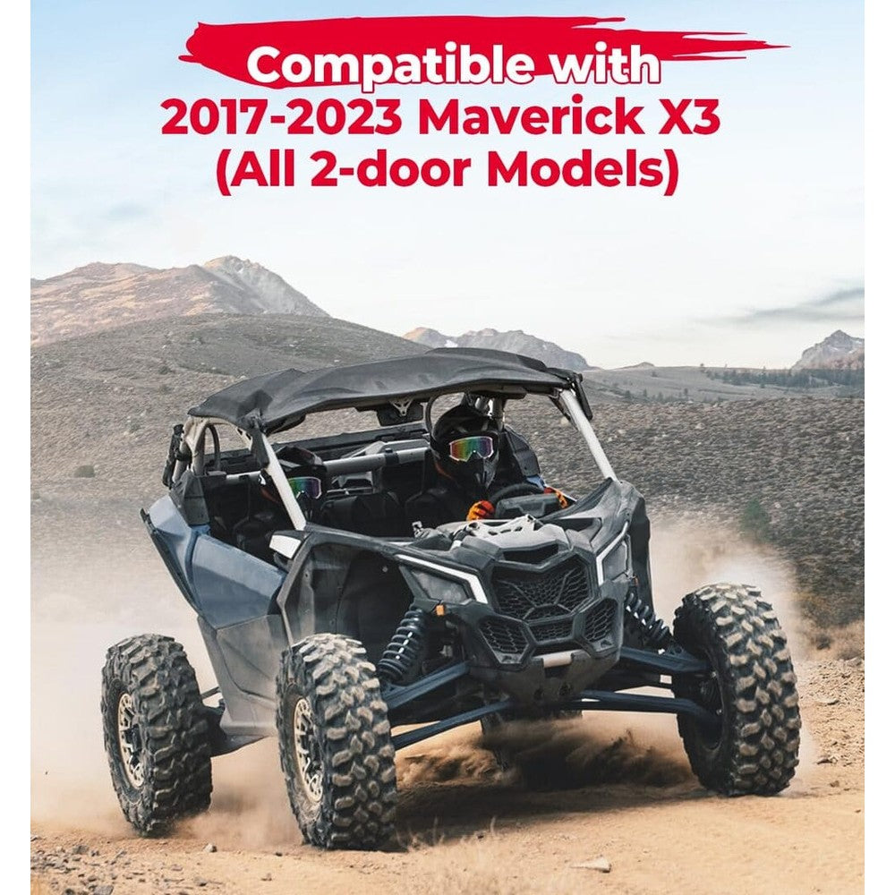 Kemimoto Can-Am Maverick X3 2-in-1 Combination Plastic Hard Roof