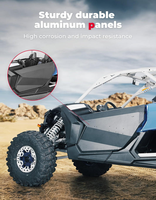 Kemimoto Can-Am Maverick X3 and X3 Max Set of Aluminum Front Full Doors
