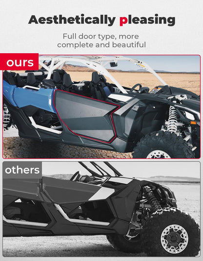 Kemimoto Can-Am Maverick X3 and X3 Max Set of Aluminum Front Full Doors
