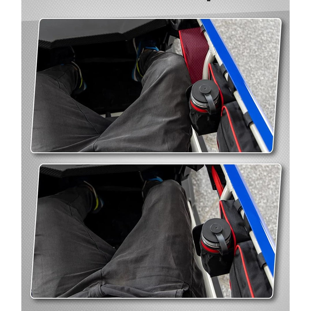 Kemimoto Can-Am Maverick X3 Door Bags w/ Removable Knee Pads - Red
