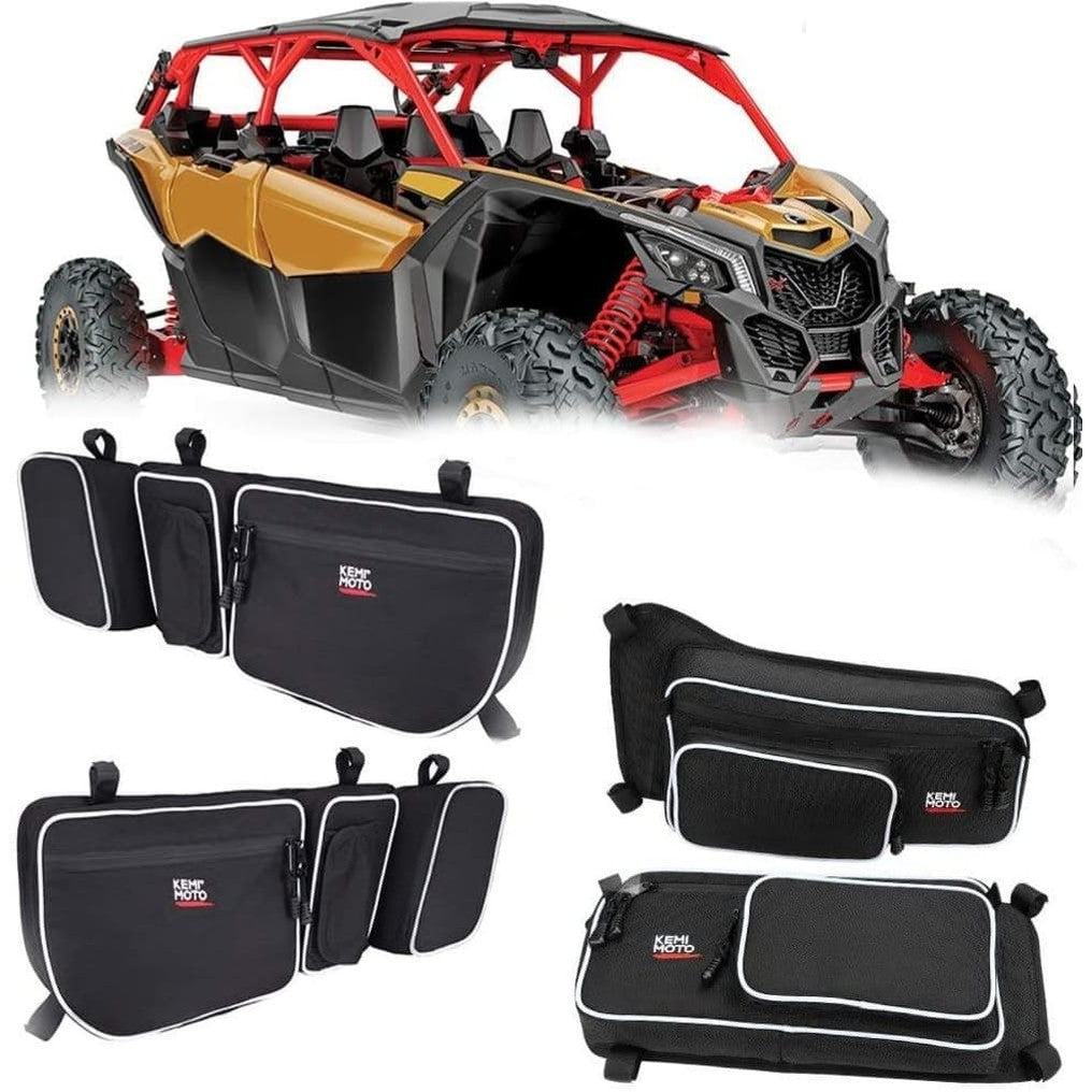 Kemimoto Can-Am Maverick X3 Door Bags & Rear Side Mirror Combo