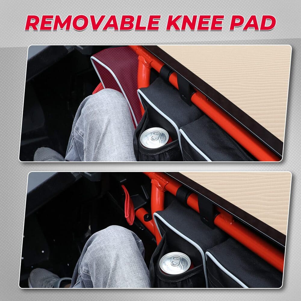 Kemimoto '17-'25 Can-Am Maverick X3 Storage Door Bags w/ Removable Knee Pad