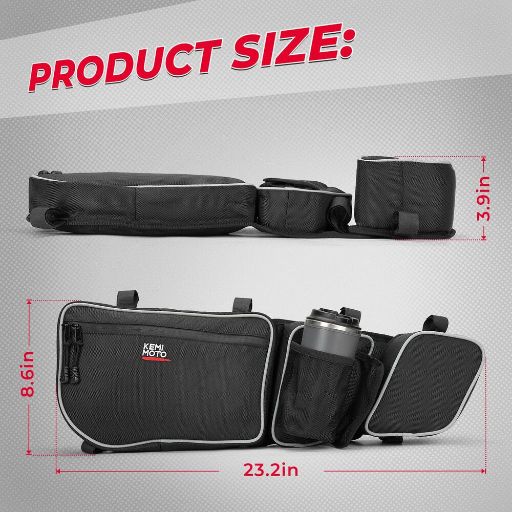 Kemimoto Can Am Maverick X3 Door Storage Bags with Removable Knee Pad