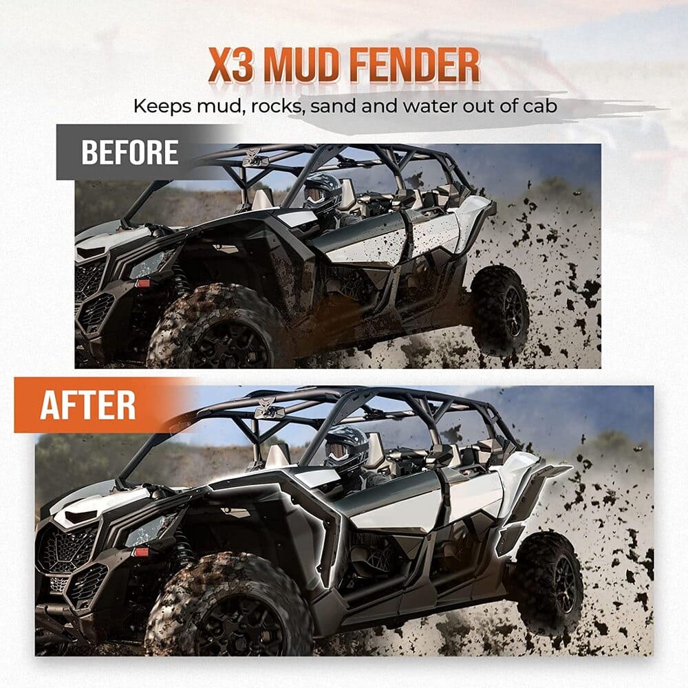 Kemimoto Can-Am Maverick X3 Fender Flares & Nerf Bars