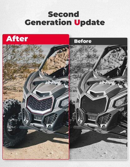 Kemimoto Can-Am Maverick X3 Front Bumper Mesh Grill