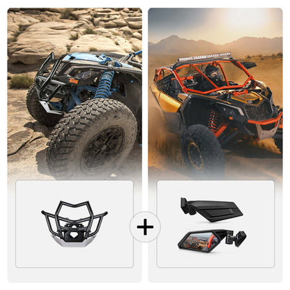 Kemimoto Can-Am Maverick X3 Front Bumpers & Side Mirrors