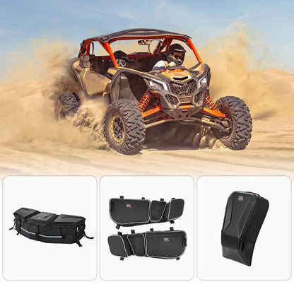 Kemimoto Can-Am Maverick X3 Front & Center Rear Storage Bags