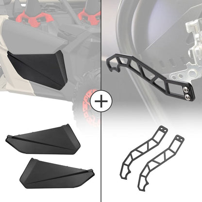 Kemimoto Can-Am Maverick X3 Front Lower Door Inserts & Door Handle