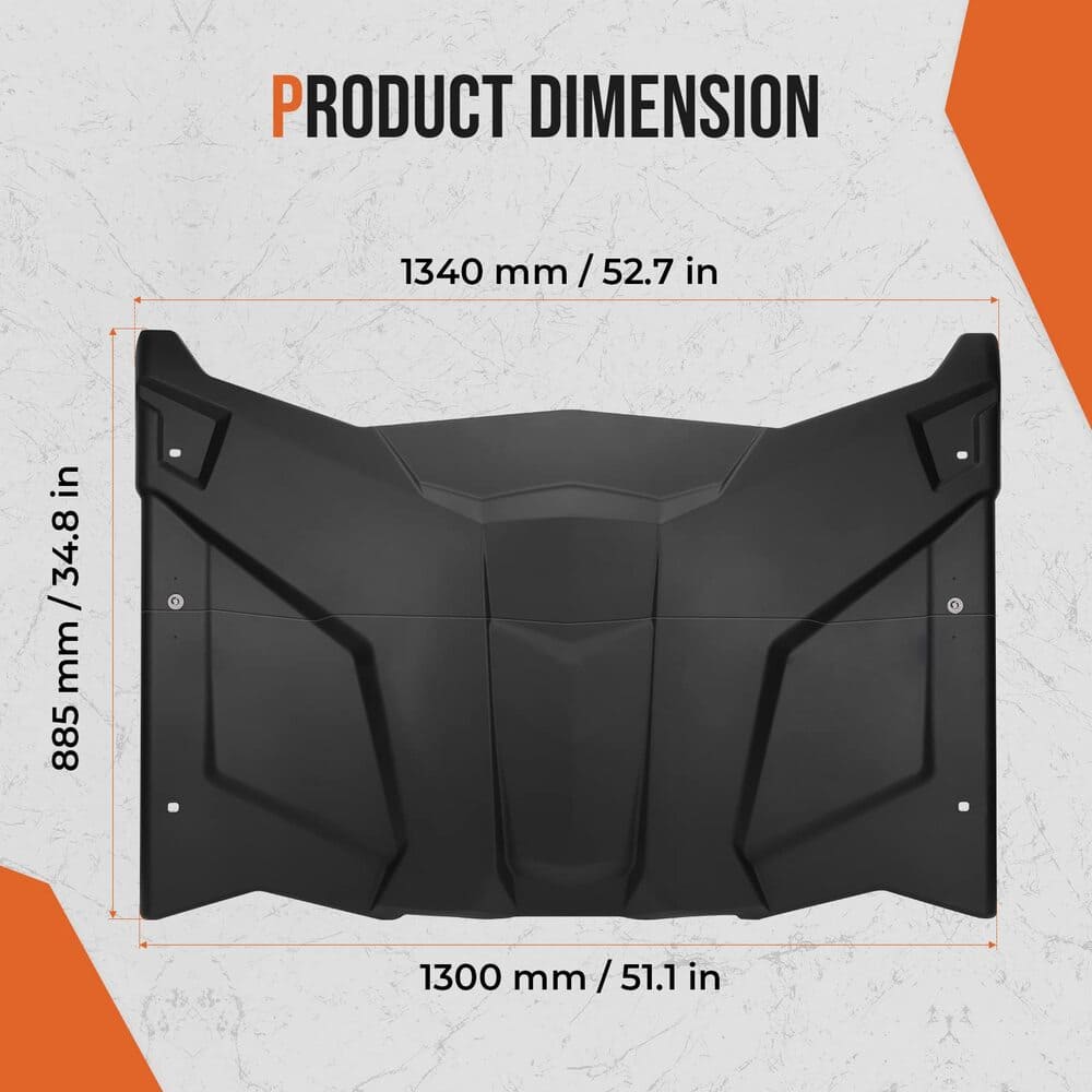 Kemimoto Can-Am Maverick X3 Front Lower Door Inserts & Plastic Roof