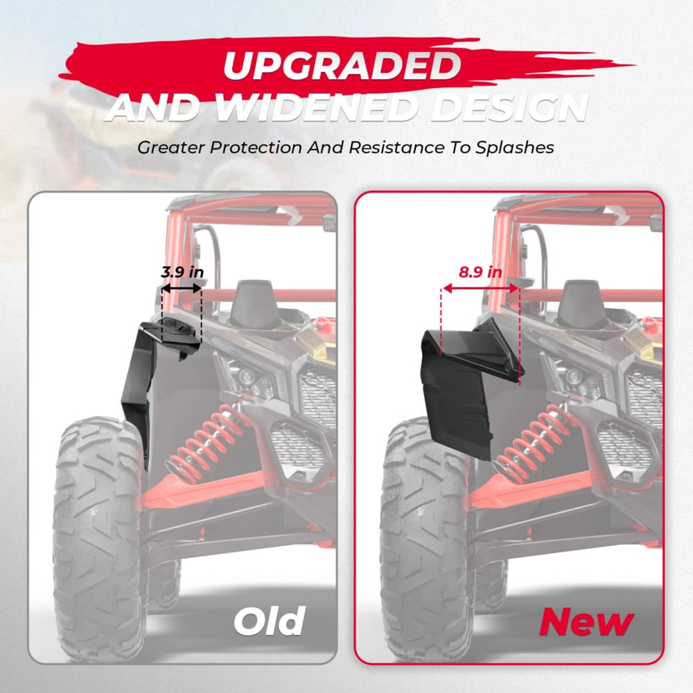 Kemimoto Can-Am Maverick X3 Front Lower Doors & Extended Fender Flares