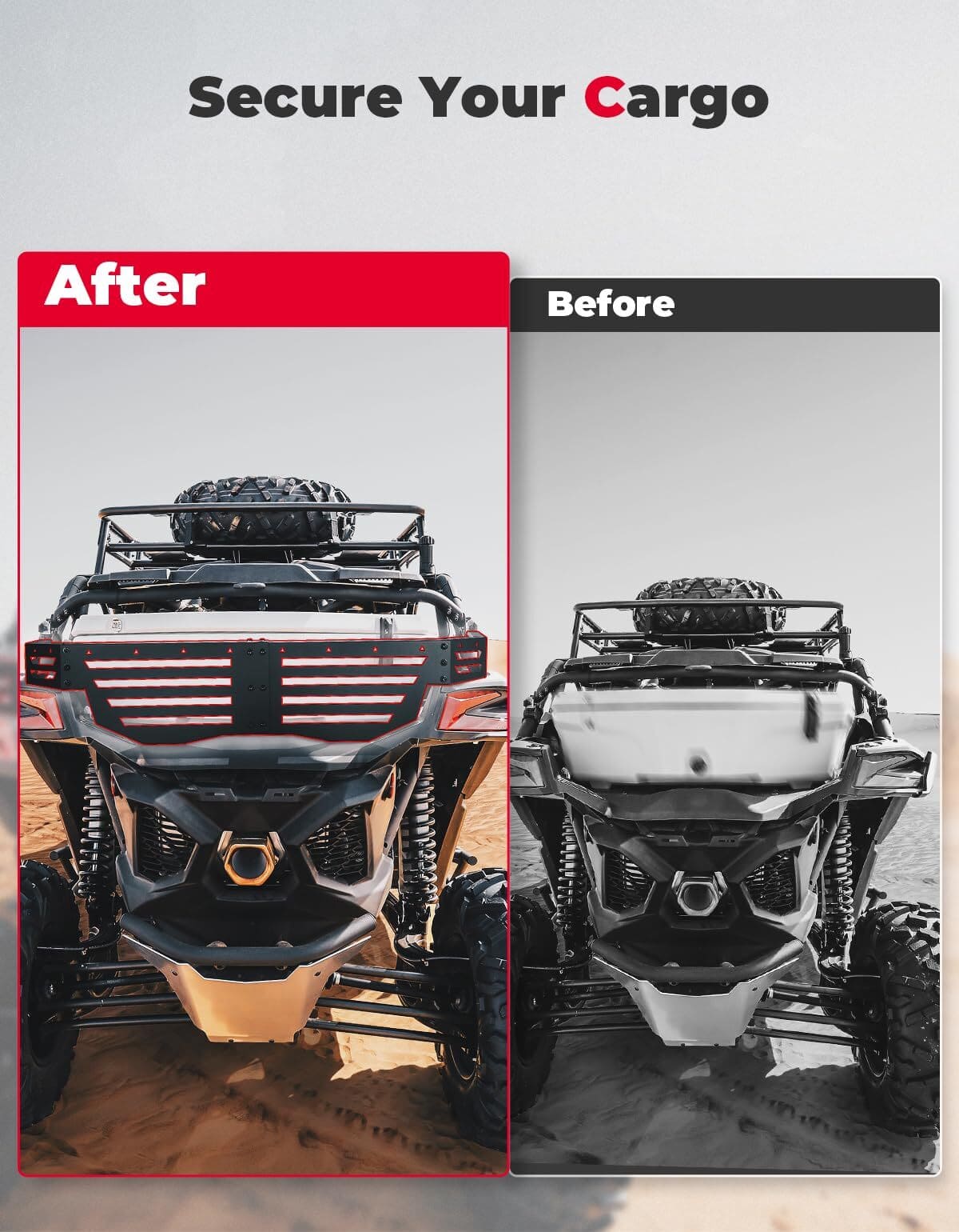 Kemimoto Can-Am Maverick X3 Front Lower Doors & Rear Cargo Tailgate