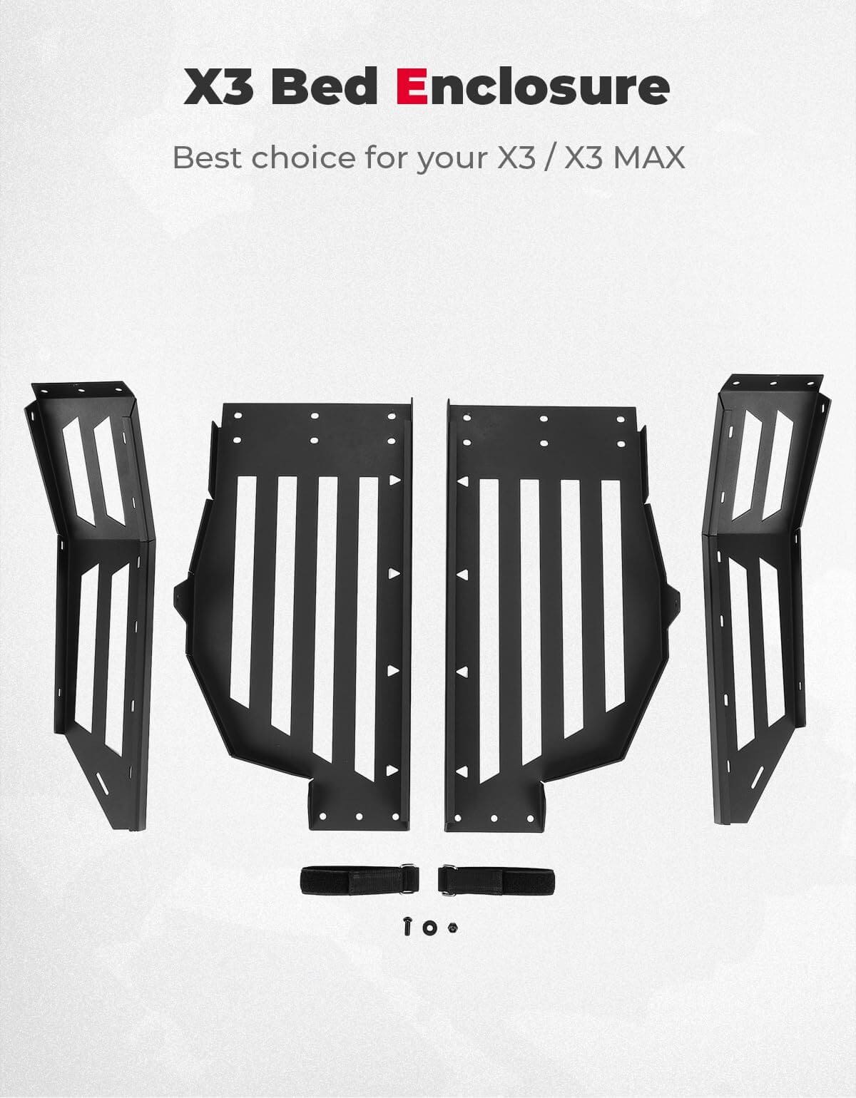 Kemimoto Can-Am Maverick X3 Front Lower Doors & Rear Cargo Tailgate