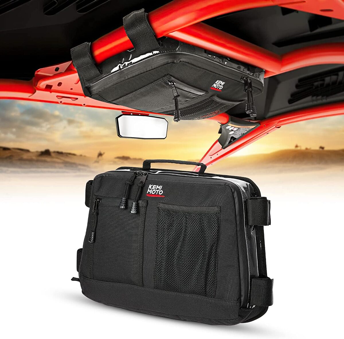Kemimoto Can-Am Maverick X3 Front & Roof Storage Bags
